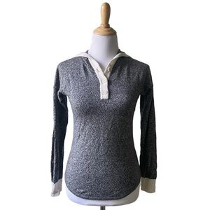 SmartWool Women's Shadow Pine Hoodie In Black - Moonbeam Marble XS
